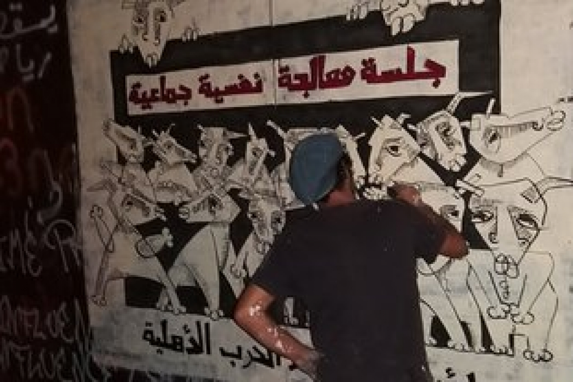 Lebanon riot’s street art